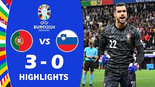 PortogalloSlovenia 00 Pen 30 Highlights  UEFA Euro 2024 [upl. by Airrehs]