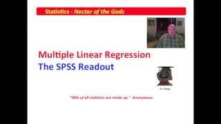 6 Multiple Linear Regression  Reading the SPSS Output [upl. by Josy]