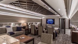 ACJ330 VIP interior by Comlux Completion [upl. by Annaicul]