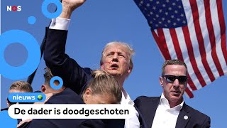 Man probeert Trump neer te schieten en raakt zijn oor [upl. by Tolkan96]