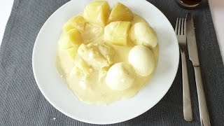 Günstig und gut kochen Eier in Senfsoße mit Kartoffeln 085€ pro Person [upl. by Elaynad126]