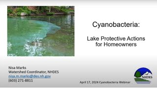 Cyanobacteria Webinar Series 3  Lake Protection Actions for Homeowners [upl. by Sirc]