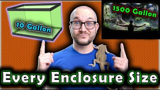 The BEST Reptile For EVERY ENCLOSURE SIZE 10 20 40 to 1500 Gallon Enclosures [upl. by Okime]