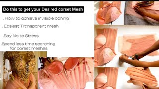 How to create different colours of corset Mesh from Scratch Free course  Diy Invisible boning [upl. by Maggio962]