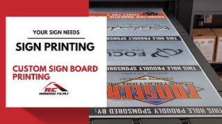 Sign Printing  Corrugated Plastic  Foam Board  Acrylic Printing [upl. by Dyl]