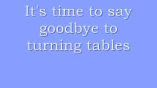 Turning Tables Glee Version LYRICS [upl. by Moia]