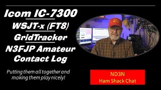 Ham Radio Digital Harmony IC7300 WSJTx GridTracker and N3FJP ACL [upl. by Arraes79]