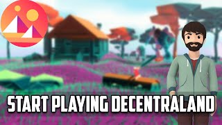 How to start playing Decentraland  Decentraland tutorial  MANA TOKEN [upl. by Accebar938]