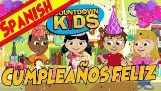 Cumpleaños feliz Happy Birthday Spanish  The Countdown Kids  Kids Songs amp Nursery Rhymes [upl. by Ddart899]