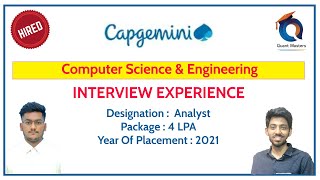 Capgemini Interview Experience  Analyst  4 LPA [upl. by Survance]