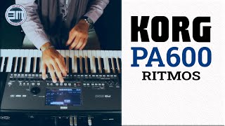 Teclado Korg PA600  probando Ritmos [upl. by Skiest117]