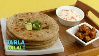 आलू पराठा Aloo Paratha Punjabi Aloo Paratha by Tarla Dalal [upl. by Anavlis]