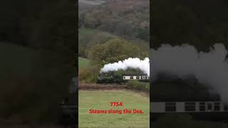 Pannier tank 7754 steams away from Glyndyfrdwy 2nd November 2024 [upl. by Shandee]