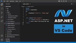 Create Your First ASPNET Web Application using Visual Studio Code  ASPNET using VSCode and NET 8 [upl. by Huey]