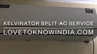 Split AC service cleaning Kelvinator Split AC [upl. by Oina]