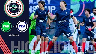 FIH Hockey Mens Nations Cup 202324  Match 14 Highlights  Pakistan vs France [upl. by Lorrie]