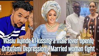 Wasiu Ayinde k1 Kissing a male Lover Openly  Oritefemi Depression  Married Woman Fight over BF 😳 [upl. by Nick]