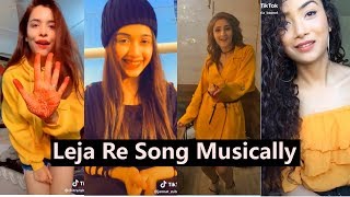 Leja Leja Re Song Musically  Jannat Zubair Dhvani Bhanushali Muskan [upl. by Ronn207]