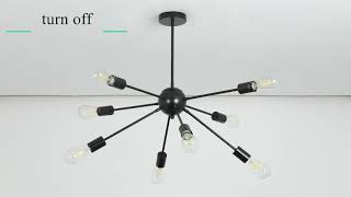 Depuley Sputnik Chandelier 8 Lights [upl. by Holms479]