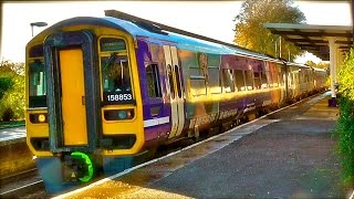 Northern 158853  153307 Combo Departs Driffield For Scarborough [upl. by Mead]