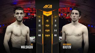 Али Мальсагов vs Мухамед Хутов  Ali Malsagov vs Mukhamed Khutov  ACA YE 25 [upl. by Akoyn533]