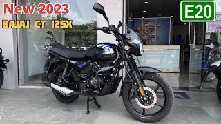 New 2023 Model Bajaj Ct 125X E20 Disc Brake Launch  On Road Price  Mileage  Feature  Review [upl. by Moureaux]