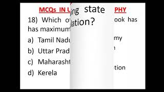 MCQ in Urban Geography [upl. by Hajed]