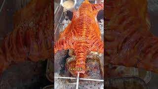 Eat crispy roasted whole lamb in summer so refreshing meat roast food barbecue delicious [upl. by Lohman]