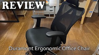 Duramont Ergonomic Office Chair  Review 2024 [upl. by Hteb120]