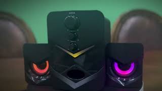 Bocinas Para Pc Subwoofer Bluetooth Luces Led Con Gamertv [upl. by Barlow]