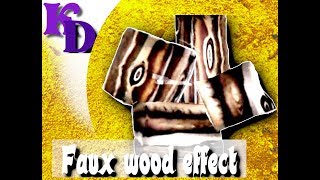 Faux wood  polymer clay tutorial 024 [upl. by Stubbs]