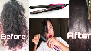 Nova Hair Straightener NHS840 Live Demo  Review 220°C HEAT Nova [upl. by Kire]