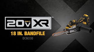 NEW DeWalt DCM200 20V MAX XR Brushless 18quot Bandfile [upl. by Fokos342]