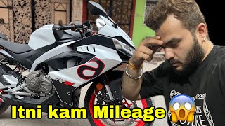 Aprilia rs 457 Mileage Test  Itni kam mileage 😭  Shocking Result😳 [upl. by Lalage]