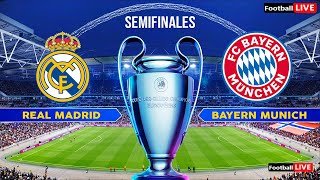 Real Madrid vs Bayern Múnich EN VIVO  Semifinales Liga de Campeones  Partido completo  PES [upl. by Nahtnhoj]