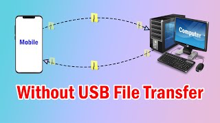 How to Transfer Files From Mobile To Laptop Without USB Cable File transfer Mobile to computer [upl. by Maddy]