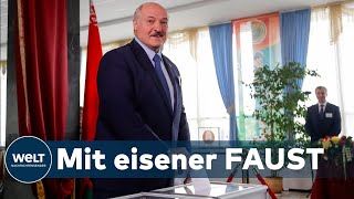 WEISSRUSSLAND Gewalt und Fälschungsvorwürfe bei Präsidentenwahl [upl. by Annagroeg637]