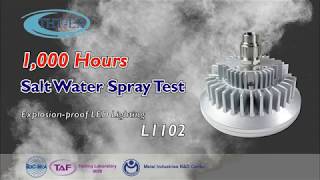 Explosionproof LED Lighting verified 1000 hrs Salt Water Spray Test Model L1102 [upl. by Okram]