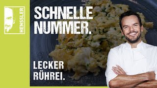 Schnelles RühreiRezept in drei Varianten von Steffen Henssler [upl. by Nitsruk413]