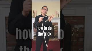 Rope Magic Trick OneHand Knot shorts ropetrick easymagictricks [upl. by Nayk]