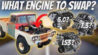 1959 Ford F100 4x4 FULL BUILD PLANS REVEALED 73 Cummins Coyote LS3 Chasing Crappy Cars Ep16 [upl. by Teyut64]