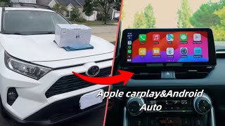 Toyota Rav4 20192022 Roadanvi 123 inch screen Android Head Unit installation full review [upl. by Irotal]