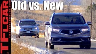 Old vs New 2017 Acura MDX vs 2007 Acura MDX 060 MPH Mashup Review [upl. by Saberhagen694]