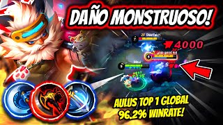 ¡EL COMBATIENTE QUE TE EXPLOTA DE UN GOLPE AULUS TOP 1 GLOBAL 962 WINRATE  MOBILE LEGENDS [upl. by Niknar793]