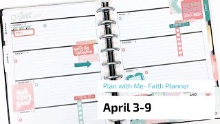 Plan With Me Faith Happy Planner® April 39 [upl. by Yraillih]