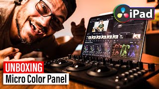 Unboxing Micro Color Panel for DaVinci Resolve for iPad [upl. by Eberle]