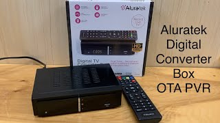 Aluratek Digital Converter Box and PVR Review and Tutorial  OTA Antenna TV Recording [upl. by Aloin395]