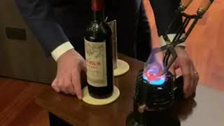 How to Open a 1961 Château Pétrus Wine Bottle [upl. by Melody]