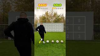 👻 RADU vs SOLO🔥 Who will win 🎯⚽️ football soccer skills challenge shortsfootball [upl. by Ennaimaj]