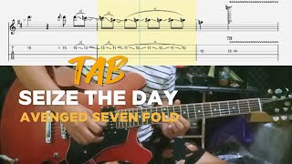 AVENGED SEVENFOLD  SEIZE THE DAY Solo  Tutorial tablature [upl. by Siblee435]